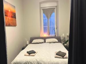 Ένα ή περισσότερα κρεβάτια σε δωμάτιο στο Apartment in Pellingen near Trier & Nature Park