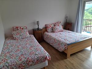 Postel nebo postele na pokoji v ubytování Au Gite des Champs