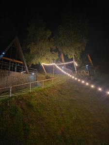 Zahrada ubytování A-frame Muchia Scortii