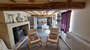 Posezení v ubytování Gîtes Angulus Ridet