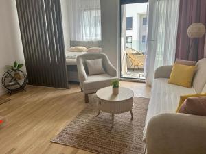 Posezení v ubytování Apartment Lule