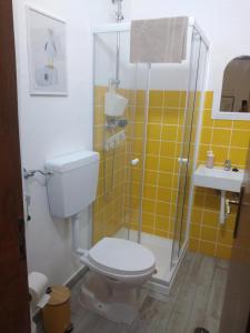 Koupelna v ubytování Casa Amarela
