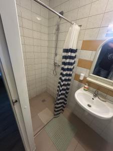 Koupelna v ubytování Viršutinė 9 4 kambarys