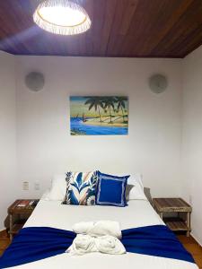Cama o camas de una habitación en Pousada Arraial Lua Crescente