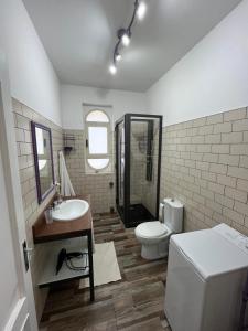 Koupelna v ubytování Naxos Tales