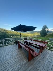 Paisaje cerca de este chalet de montaña