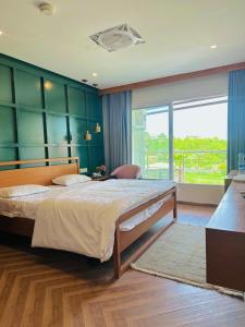 Postel nebo postele na pokoji v ubytování Luxury apartments