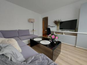 TV a/nebo společenská místnost v ubytování Apartment Ventspils iela 22