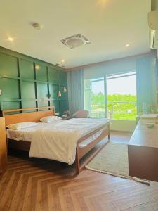 Postel nebo postele na pokoji v ubytování Luxury apartments