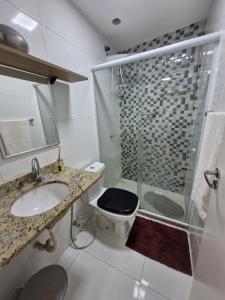 Koupelna v ubytování Apartamento praia do recreio - Recreio RJ