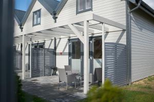 Bygningen som feriehuset ligger i