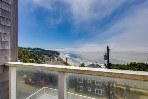 a balcony with a view of the ocean at Seascape in Oceanside in Oceanside