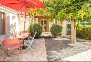 Κήπος έξω από το Maison La Djoon,Vue Cité, centre ville Spa Jardin