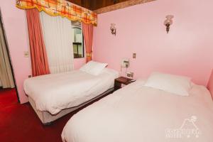 Ένα ή περισσότερα κρεβάτια σε δωμάτιο στο Hotel Cordillera