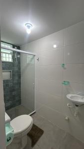 Koupelna v ubytování Suite do farol 2