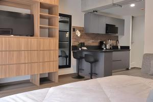 Kuchyň nebo kuchyňský kout v ubytování Marsellesa