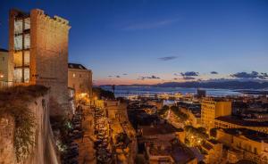 A general view of Cagliari or a view of the city taken from a vendégházakat