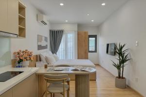 Ένα ή περισσότερα κρεβάτια σε δωμάτιο στο CityHouse - Nest DC
