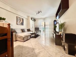 Χώρος καθιστικού στο Athens Cozy Apartment