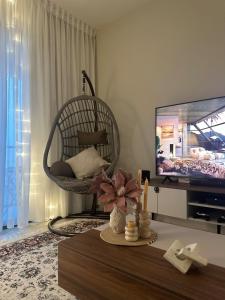 TV a/nebo společenská místnost v ubytování Boulevard Flat + 5 fotografií