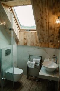 Ένα μπάνιο στο Czorsztyn Vista House +41 φωτογραφίες