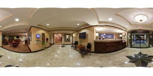a large room with a living room and a lobby at Holiday Inn Express Frackville Hotel By IHG in Frackville