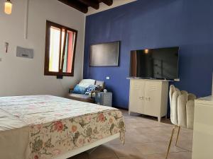 Μια τηλεόραση ή/και κέντρο ψυχαγωγίας στο Airlodge Montagnana inspired by Aviation Style