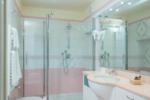 Koupelna v ubytování B&B Quattro Cantoni
