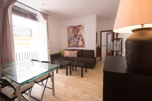 Posezení v ubytování Extraordinario Piso, Junto a Playa y Pleno Centro