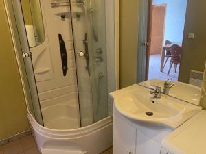 Koupelna v ubytování Val-locations sancy2