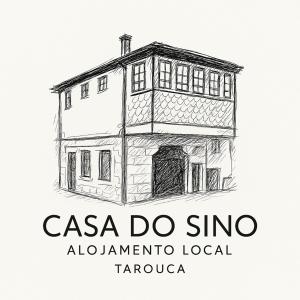 a drawing of a building with the words casa do sino albuquerque local at Casa do Sino, Estadia Moderna Perto do Douro in Tarouca