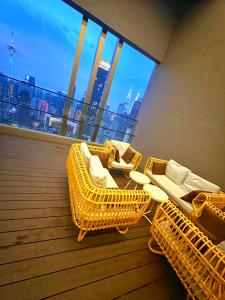 Χώρος καθιστικού στο Skyline Homes by Axon Suites Bukit Bintang
