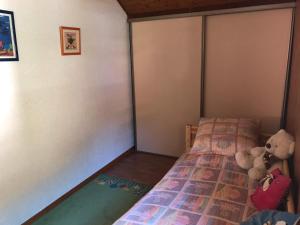 Postel nebo postele na pokoji v ubytování Chalet Loupnots 3P avec vue