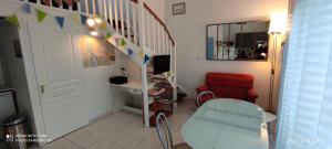 Χώρος καθιστικού στο Appartement classé avec parking