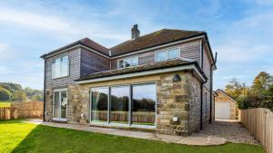 Bygningen som feriehuset ligger i