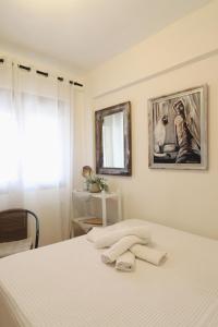 Voodi või voodid majutusasutuse Appartment with view (Σπίτι με θέα) toas