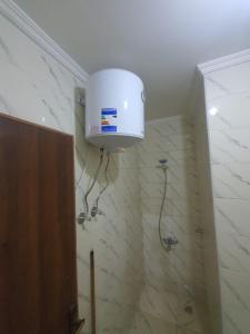 Ένα μπάνιο στο الساحل الشمالي قرية سانتوريني شاليه غرفة وريسبشن