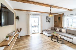 O zonă de relaxare la Ferienbahnhof Fichtental Bahnhofs-Lodge