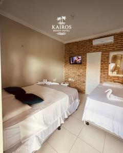 Postel nebo postele na pokoji v ubytování Kairos Beach Hotel + 22 fotografií