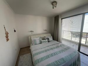 En eller flere senge i et værelse på Private apartment in complex Diamond