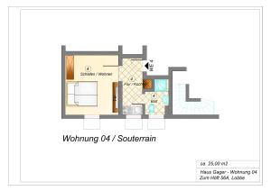 Κάτοψη του Ferienhaus CARPE DIEM in Gager WE 04 direkt am Bodden