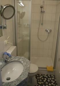 Koupelna v ubytování Hotel Restaurant Molitor