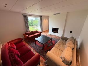 Et opholdsområde på The Farm Cottage