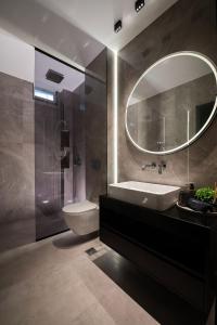 Koupelna v ubytování PR Parga Apartment