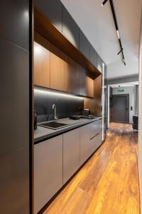 Kuchyň nebo kuchyňský kout v ubytování PR Parga Apartment