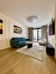 Χώρος καθιστικού στο The Velvet Apartment Kościuszki