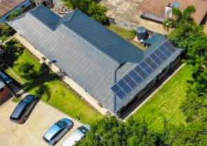 Bygningen som pensionatet ligger i