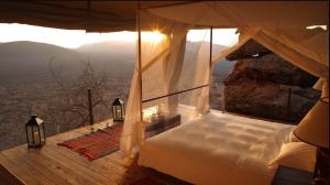 山景或在山林小屋看到的山景