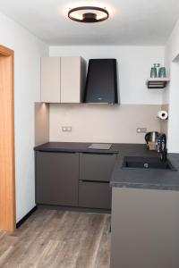Kuchyň nebo kuchyňský kout v ubytování Apartmány VÍNO HRUŠKA Pardubice