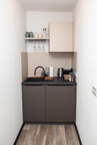 Kuchyň nebo kuchyňský kout v ubytování Apartmány VÍNO HRUŠKA Pardubice
